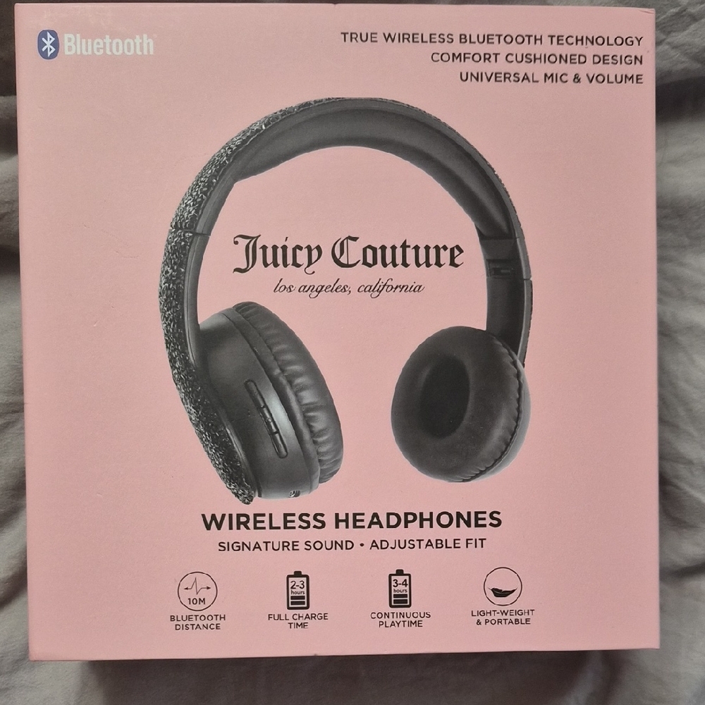 Juicy Couture Black Wireless Headphones